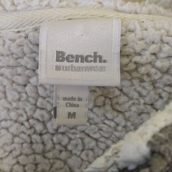 Bench Chilbe Sherpa Jacket Wool Blend Zip Snap Toggle Closure Thumb Holes Size M - Picture 11 of 12